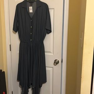Beautiful denim high and low dress